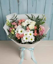 Букет цветов из:  Розы, Лизиантусы и Хризантемы в Ворсме
