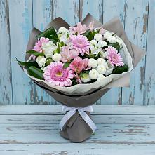 Букет цветов из:  Герберы, Альстромерии и Хризантемы в Ворсме