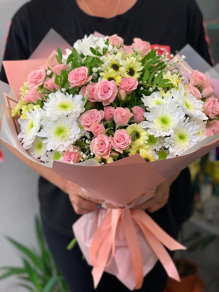 Букет цветов из: Розы и Хризантемы в Ворсме