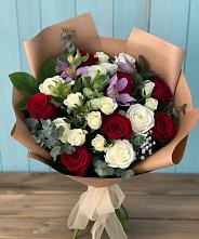 Букет цветов из:  Розы и Альстромерии в Ворсме