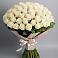 Букет 101 беля роза Белоснежка в Ворсме