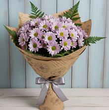 Букет цветов из:  Хризантемы #REPLACE_PRED# Ворсме