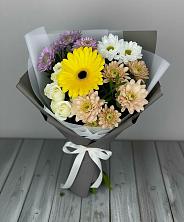 Букет цветов из:  Розы, Герберы и Хризантемы в Ворсме