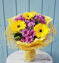 Букет цветов из:  Хризантемы и Герберы в Ворсме