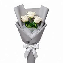 Букет 3 белые розы в Ворсме
