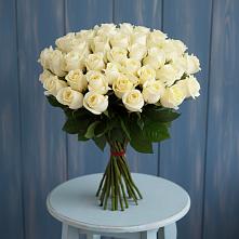 Букет 51 Белая роза Эдлесс Лав #REPLACE_PRED# Ворсме