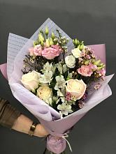 Букет цветов из:  Альстромерии, Розы и Лизиантусы #REPLACE_PRED# Ворсме