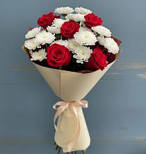 Букет цветов из:  Розы и Хризантемы в Ворсме