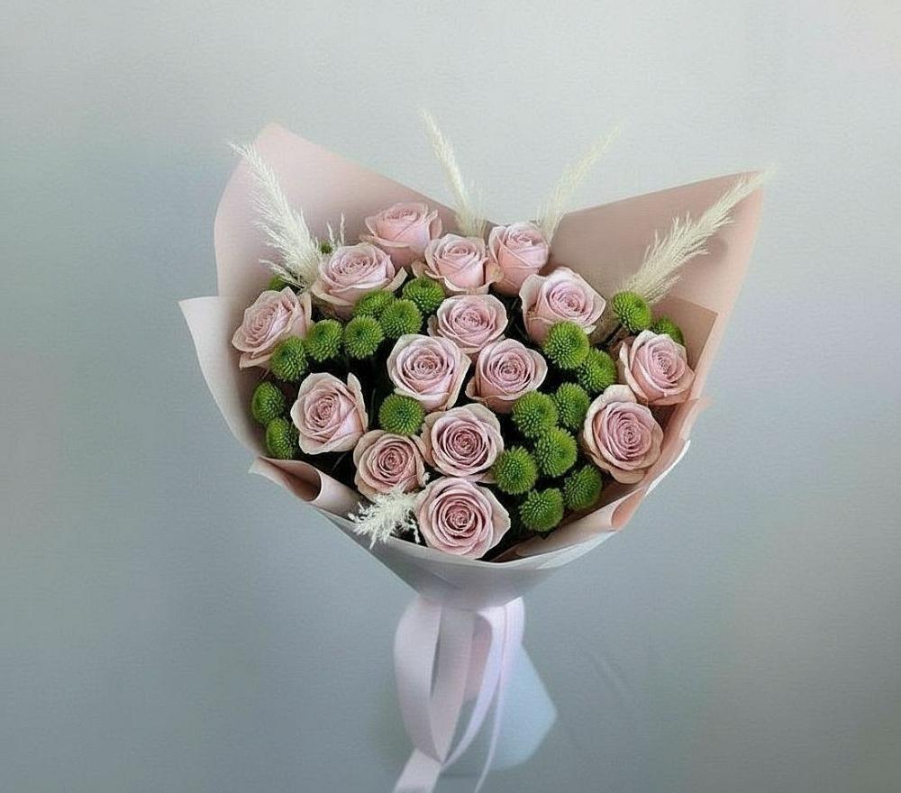 Букет цветов из: Розы и Хризантемы в Ворсме