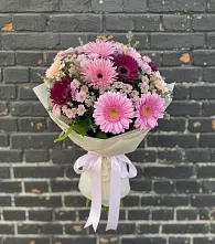 Букет цветов из:  Герберы и Хризантемы в Ворсме