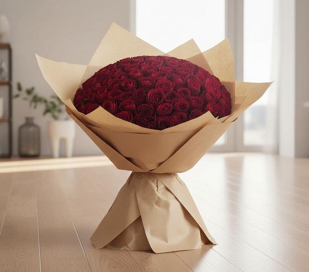 Букет 101 Красная роза в Ворсме