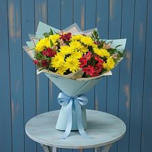 Букет цветов из:  Альстромерии и Хризантемы в Ворсме