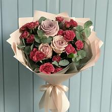 Букет цветов из:  Гвоздики и Розы #REPLACE_PRED# Ворсме