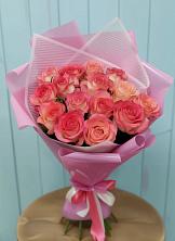 Букет 15 Розовых роз Равель в Ворсме