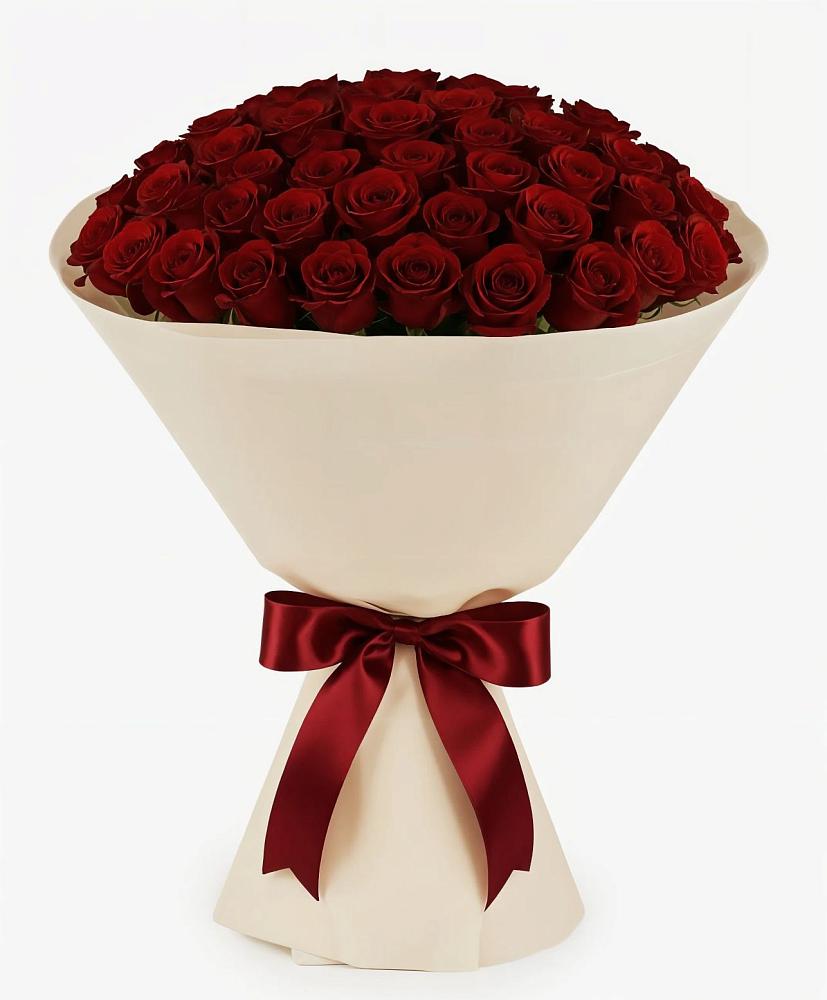 Букет 101 Бордовая роза Блэк Бакарра в Ворсме