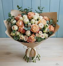 Букет цветов из:  Альстромерии и Розы в Ворсме